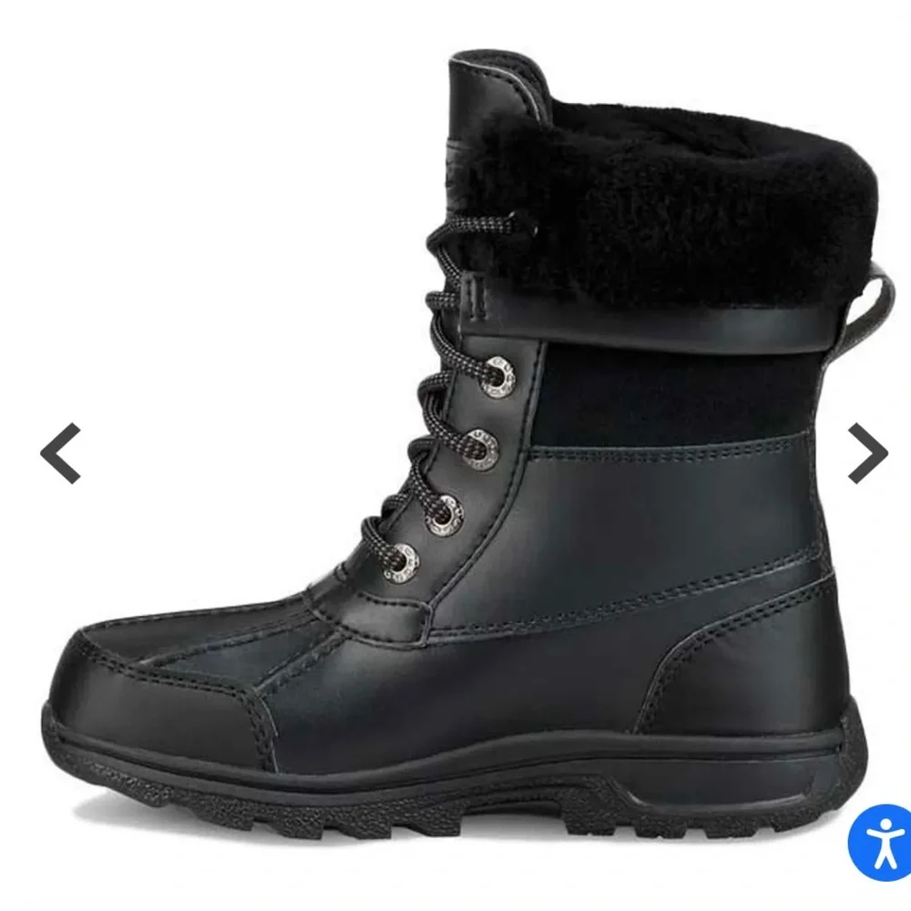 UGG Black Snow Boots, Youth size 4 - Picture 3 of 8